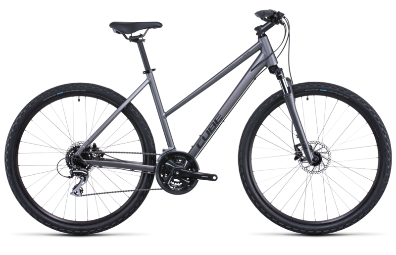 2022 Cube Nature Hybrid Bike in Graphite and Black-1